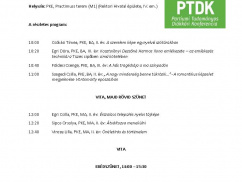 A 19. PTDK Magyar Nyelv- és Irodalomtudomány szekciójának programja